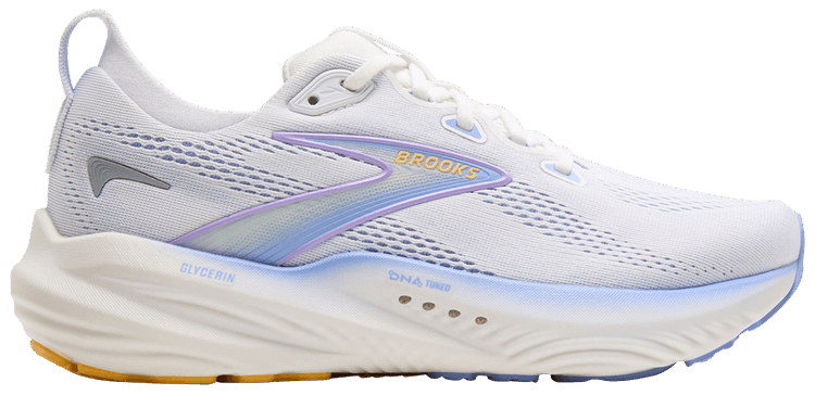 Brooks Wmns Glycerin 22 White Blue Heron Apricot