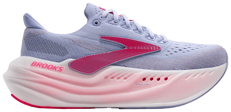 Brooks Wmns Glycerin Max Blue Heron Diva Pink