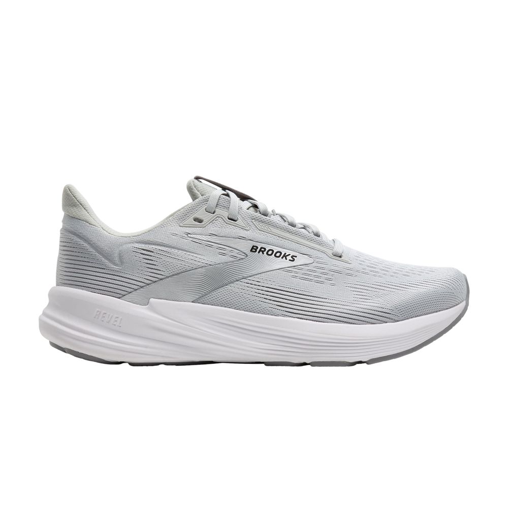 Pre-owned Brooks Wmns Revel 8 'oyster Mushroom Alloy' | Grey | Women's Size 8.5 In Gray