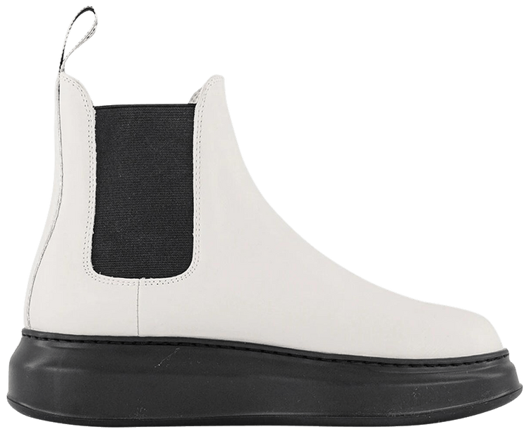 Alexander McQueen Hybrid Chelsea Boot White Black
