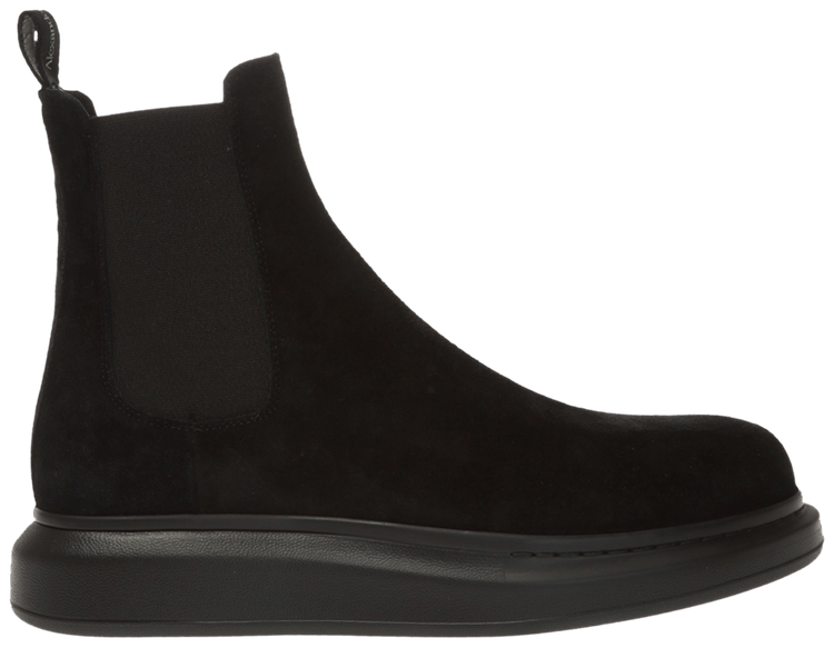 Alexander McQueen Hybrid Chelsea Boot Black Suede
