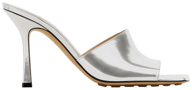 Bottega Veneta Wmns Stretch Mule Silver