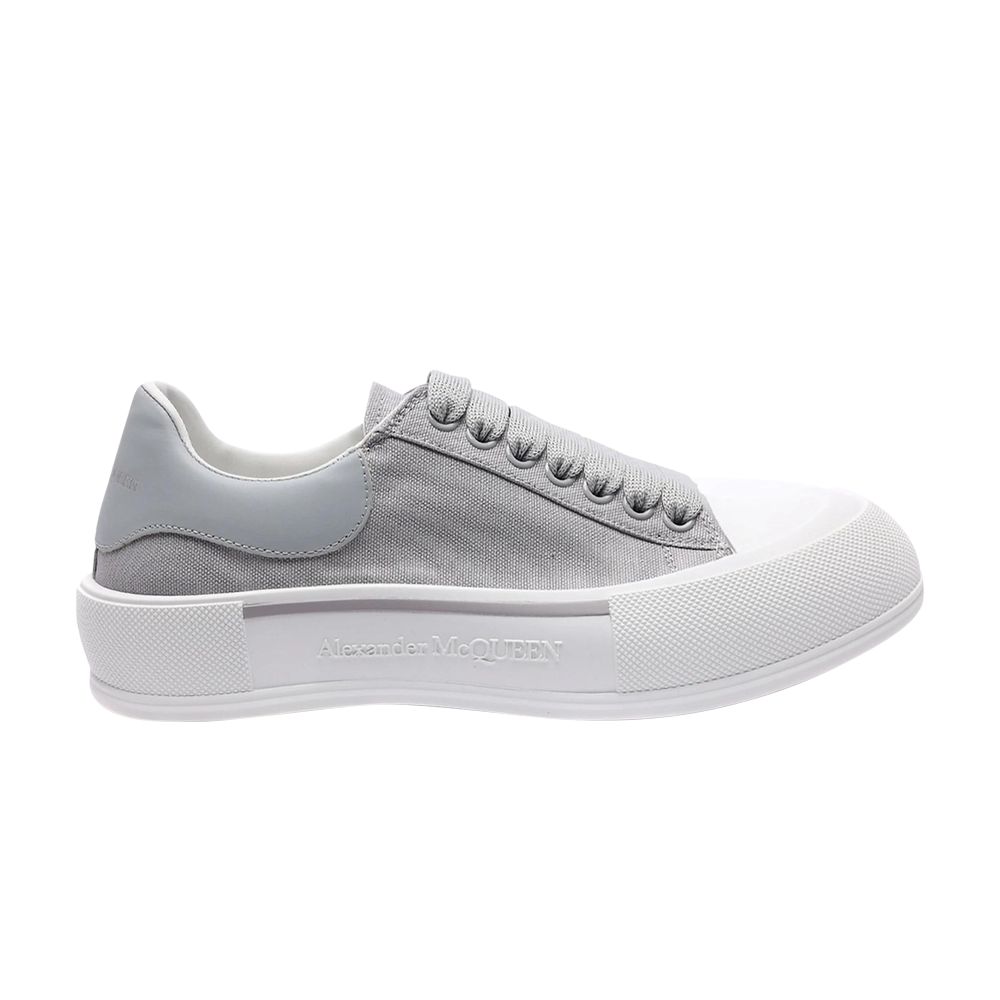 Pre-owned Alexander Mcqueen Deck Plimsoll Low 'lilac Grey' | Purple | Men's Size 45