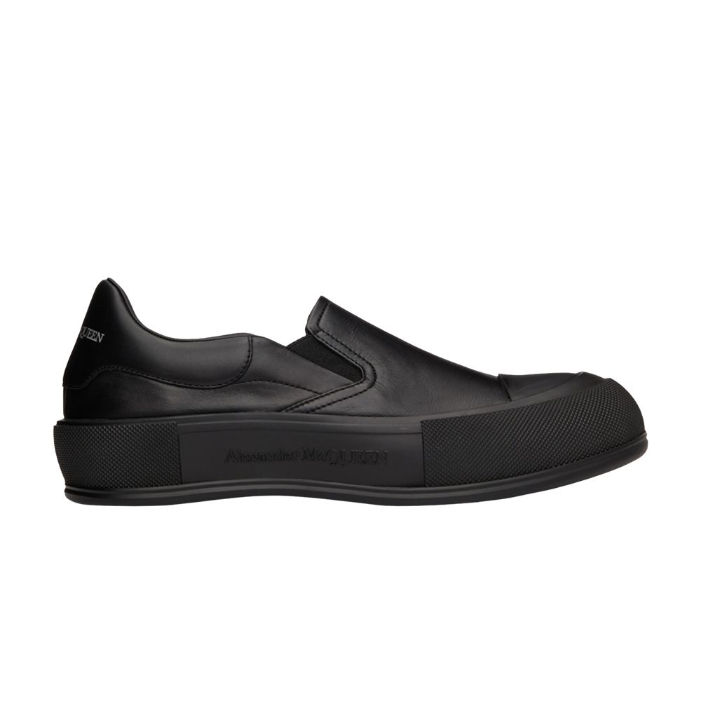 Pre-owned Alexander Mcqueen Deck Skate 'triple Black' | Men's Size 41