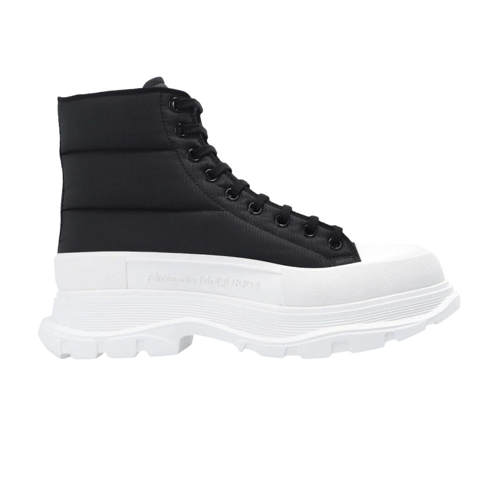 Pre-owned Alexander Mcqueen Tread Slick Boot 'black White Nylon' | Men's Size 40