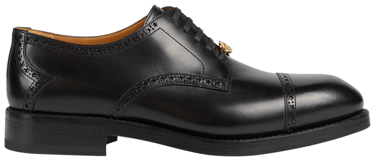 Gucci Lace Up Brogue Black