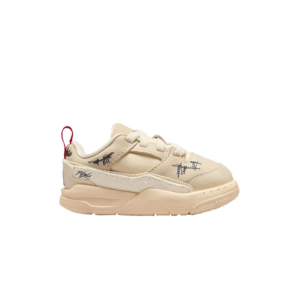 Pre-owned Air Jordan Who Decides War X Jordan Flight Court Td 'the World Is Your Court - Crèpe' | Cream | Infant Size 9 In White