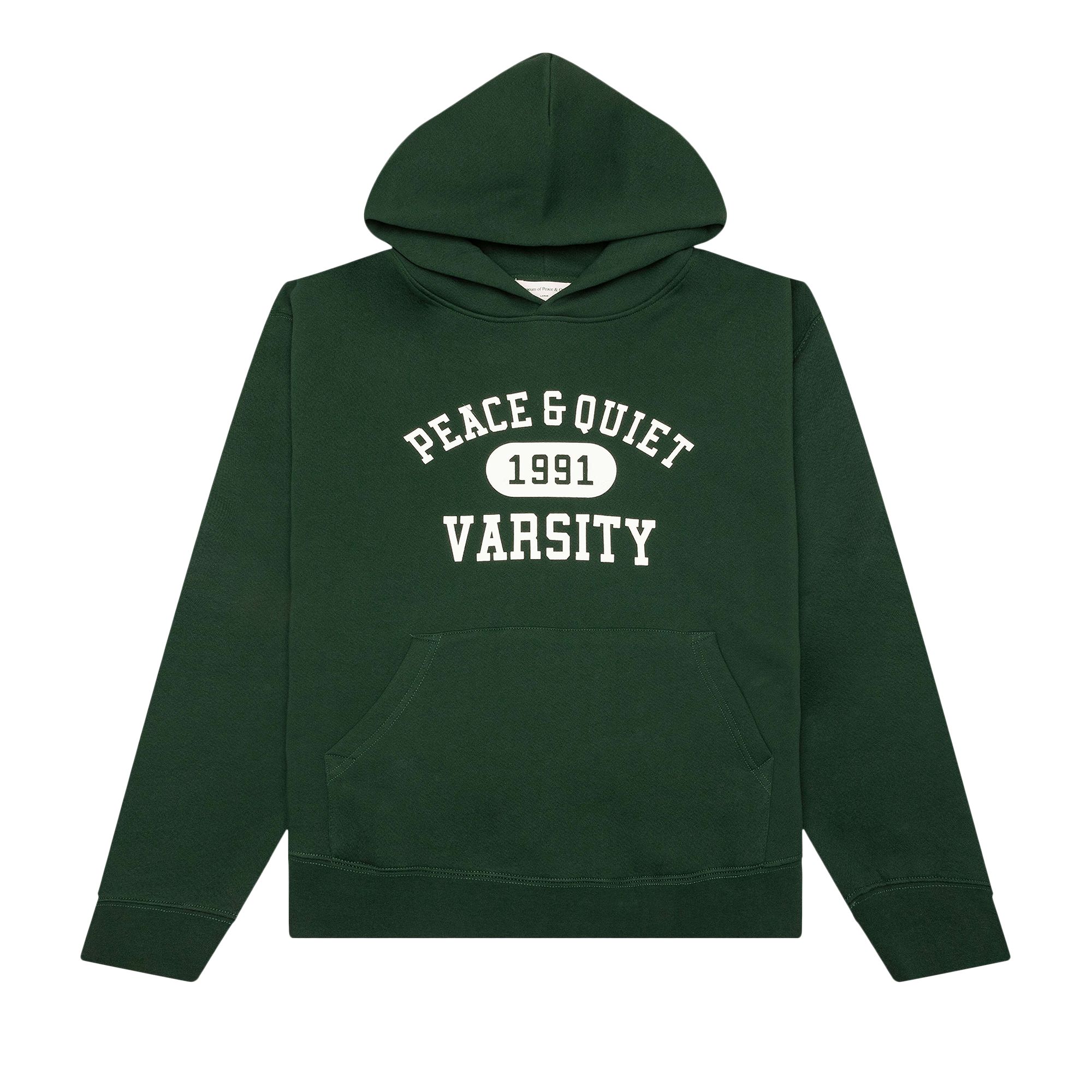 Pre-owned Museum Of Peace And Quiet Museum Of Peace & Quiet Varsity Hoodie 'forest' | Green | Men's Size S