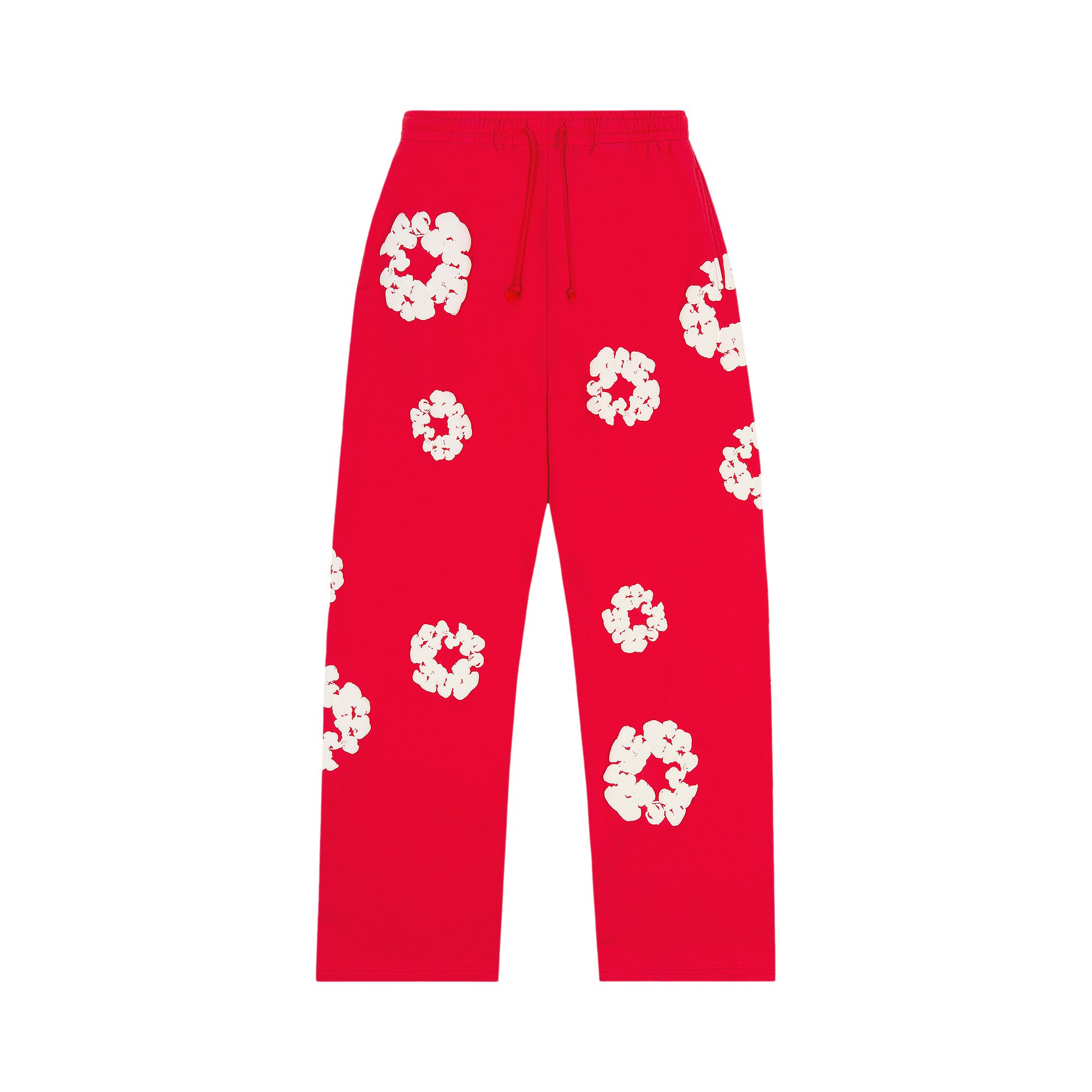 Pre-owned Denim Tears Cotton Wreath Baggy Sweatpants 'red' | Men's Size S