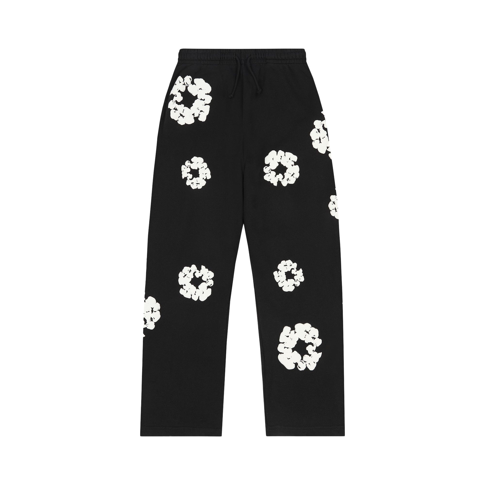Pre-owned Denim Tears Cotton Wreath Baggy Sweatpants 'black' | Men's Size L