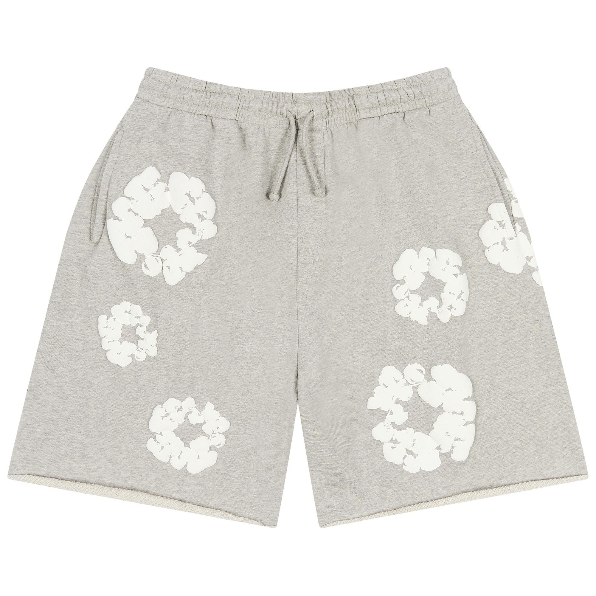 Pre-owned Denim Tears Cotton Wreath Sweatshorts 'grey' | Men's Size L In Gray