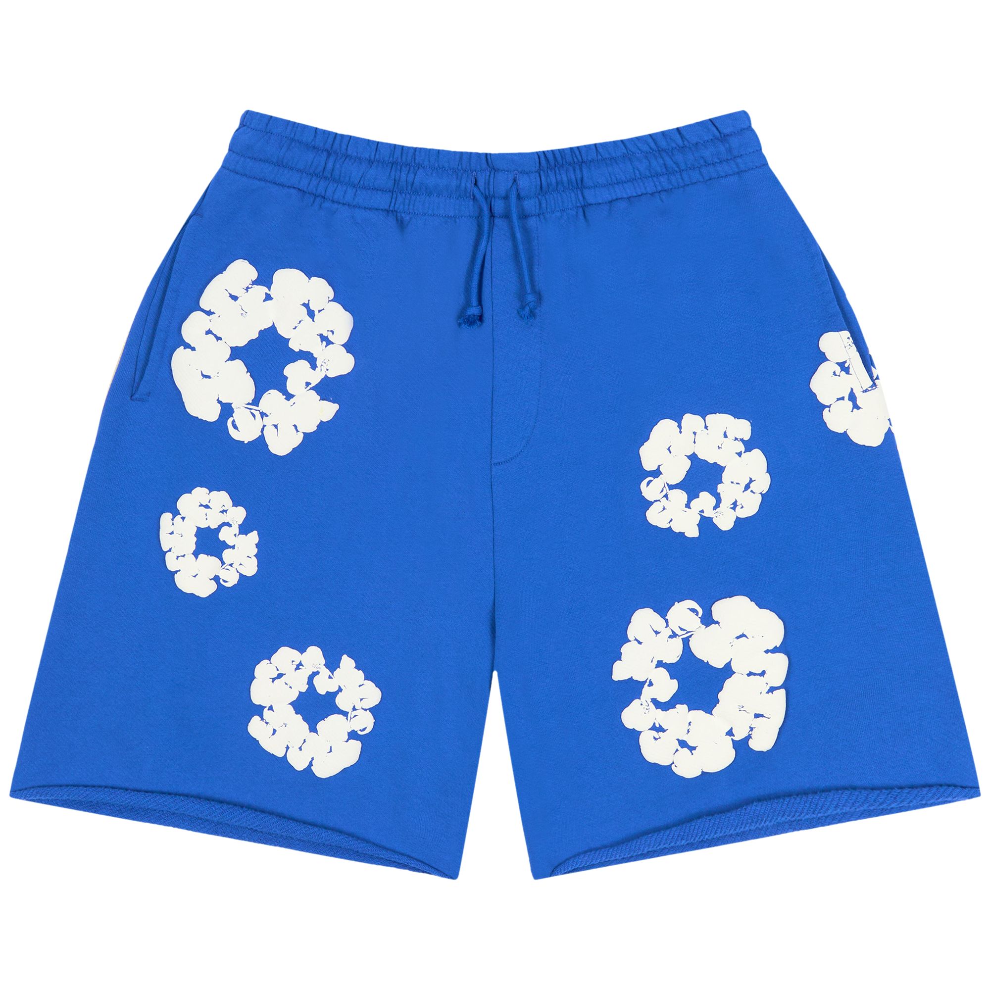 Pre-owned Denim Tears Cotton Wreath Sweatshorts 'blue' | Men's Size Xxl