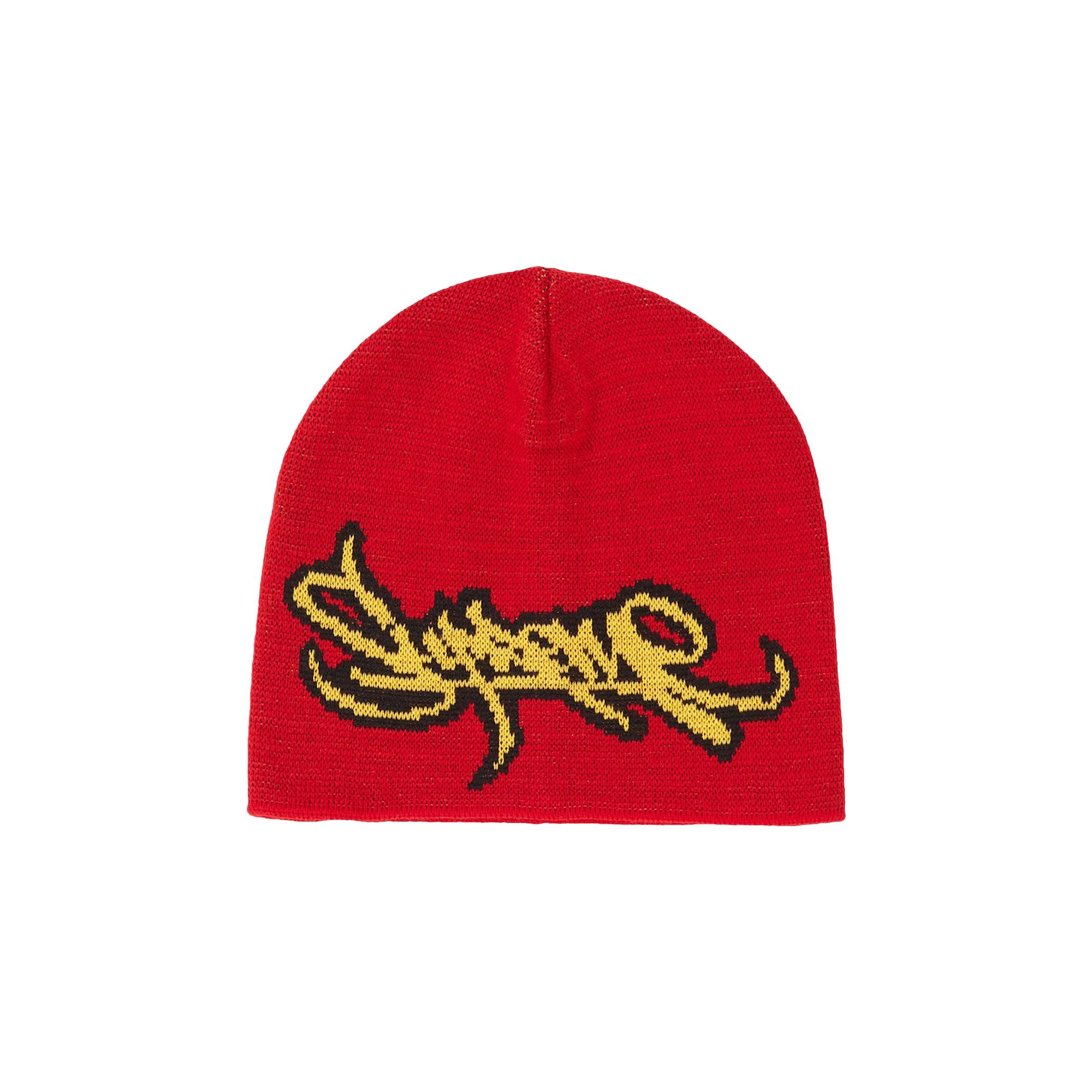 Pre-owned Supreme Tag Logo Beanie 'red' | Men's Size Onesize