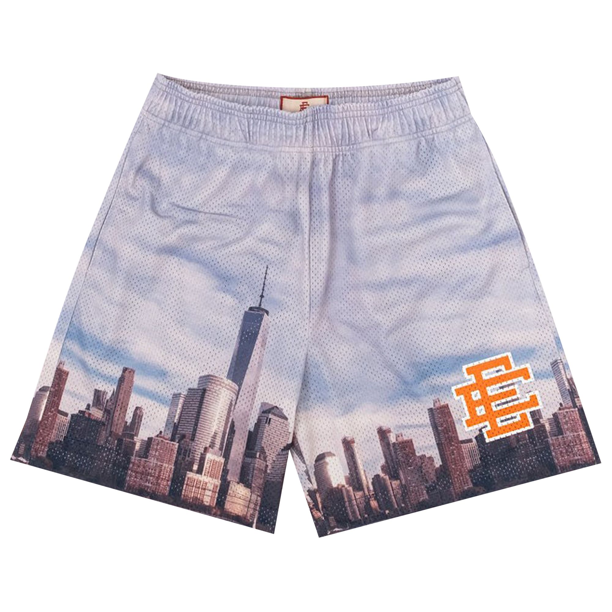 Pre-owned Eric Emanuel Ee Basic Skyline Short 'new York' | Blue | Men's Size M