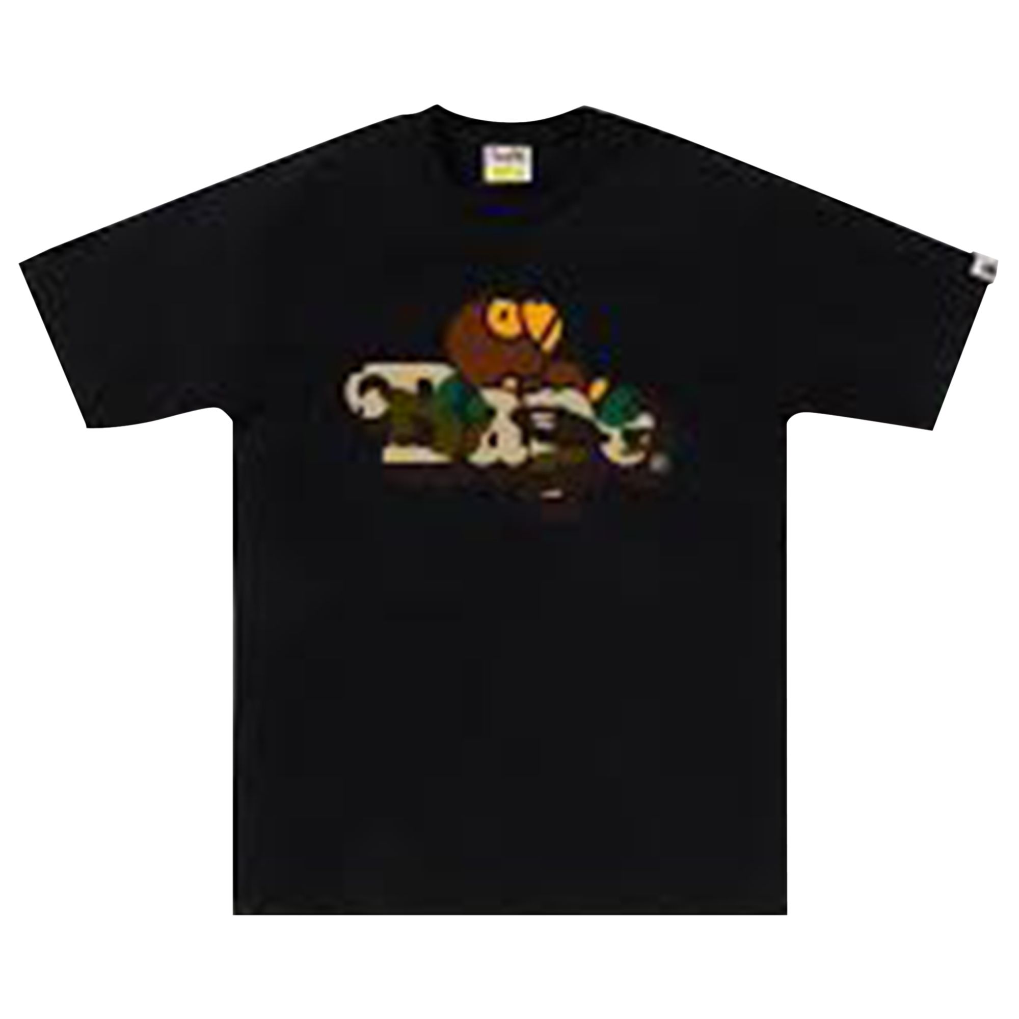 Pre-owned Bape Abc Camo Milo On Tee 'black' | Men's Size Xl