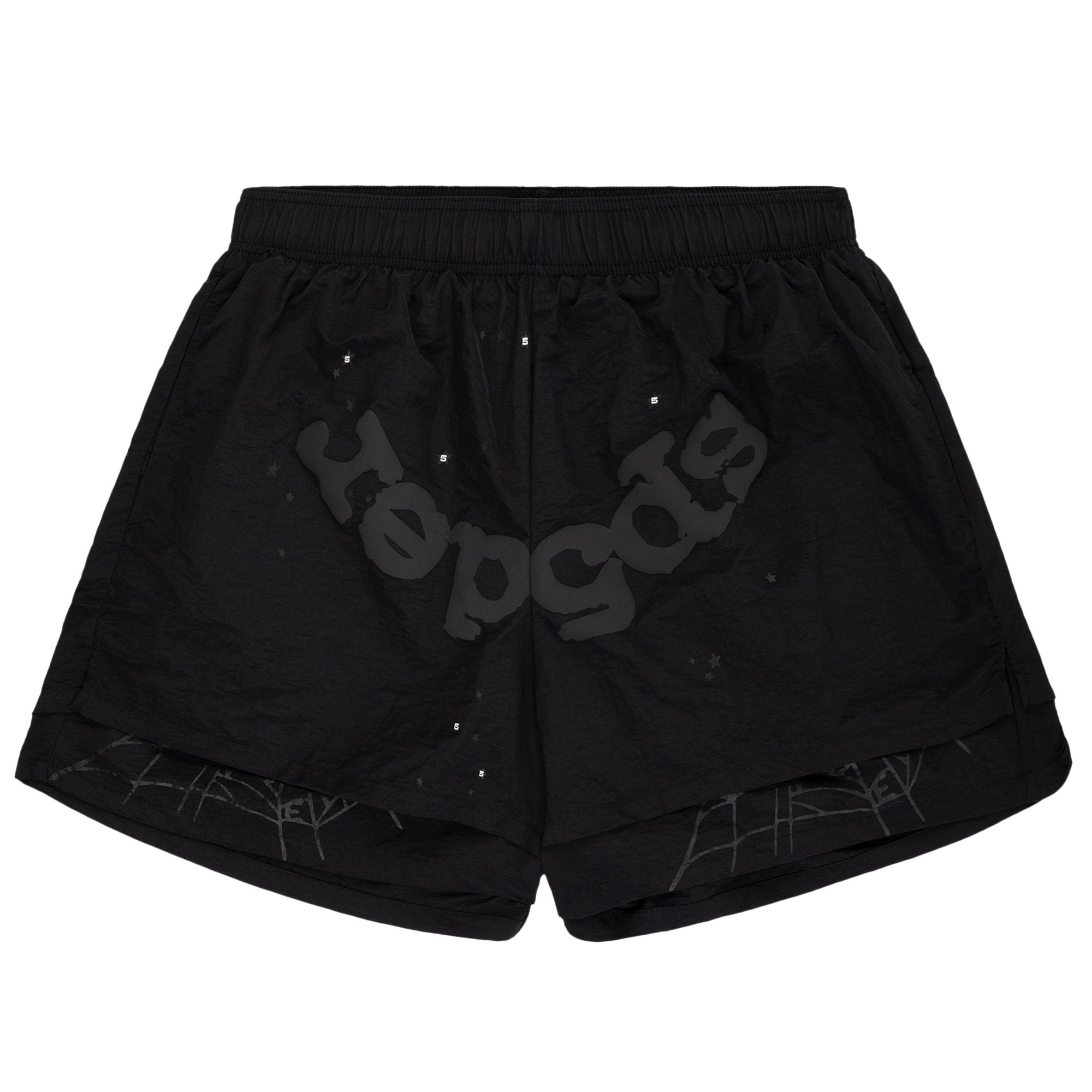 Pre-owned Sp5der Og Web Double Layer Short 'black' | Men's Size S