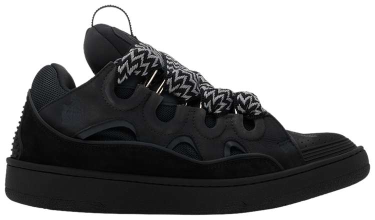 Lanvin Curb Sneakers Anthracite Black SSENSE Exclusive