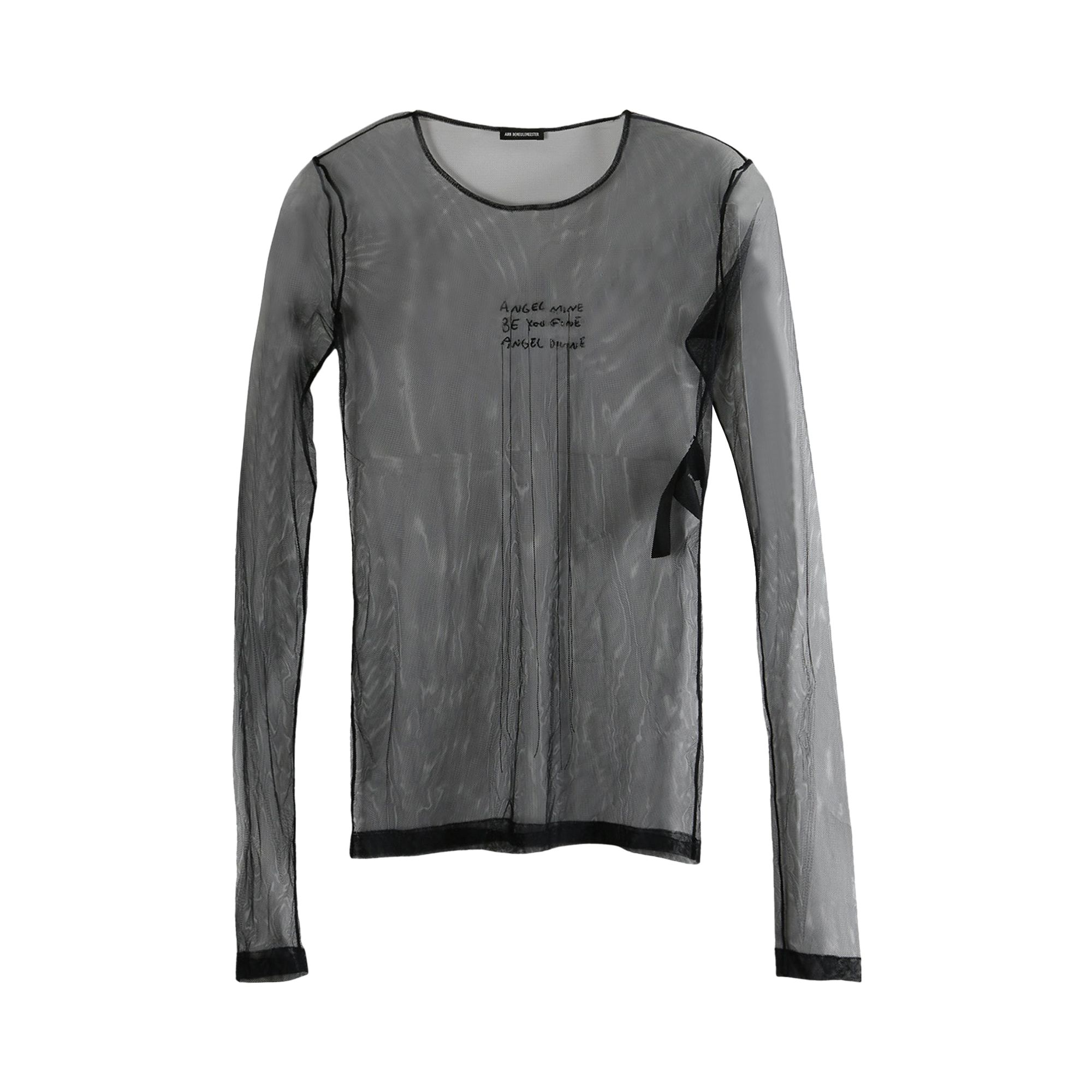 Pre-owned Ann Demeulemeester Fiene Angel Divine Long-sleeve T-shirt 'black' | Women's Size M