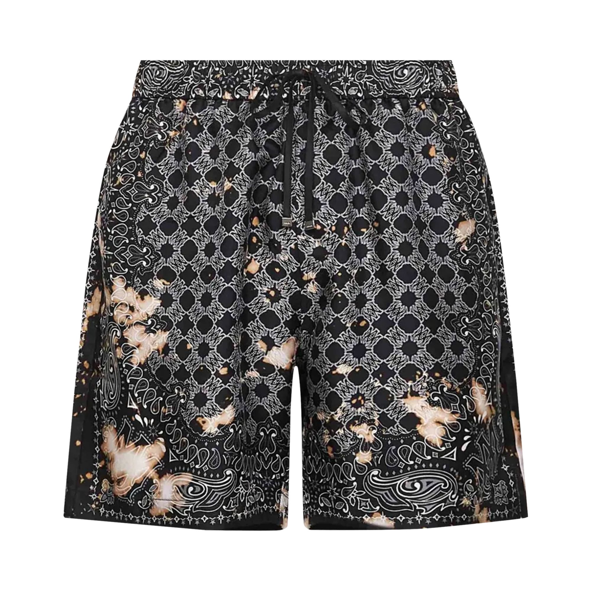 Pre-owned Amiri Bleach Bandana Short 'black' | Men's Size S