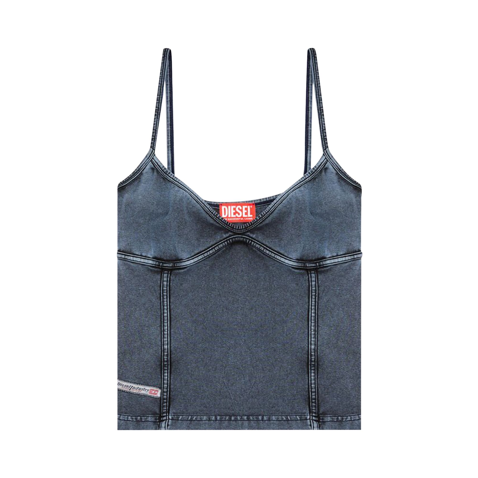Pre-owned Diesel T-ony Tank Top 'denim' | Blue | Women's Size M