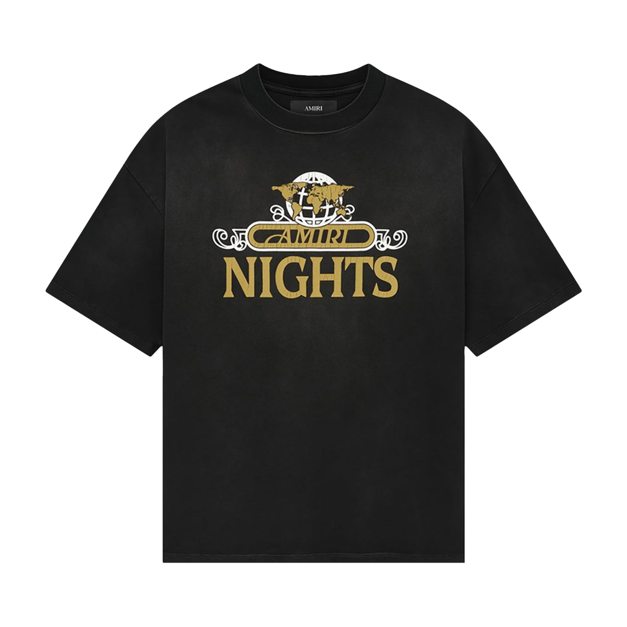 Pre-owned Amiri Nights Oversized Tee 'black' | Men's Size Xs