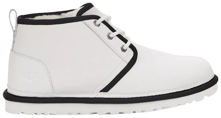 UGG Neumel Leather Chukka White Black Piping