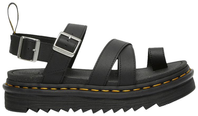 Dr Martens Wmns Avry Hydro Leather Strap Sandal Black