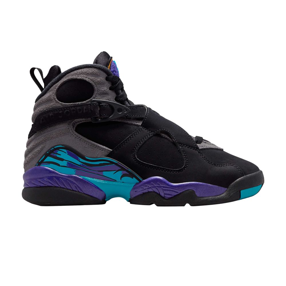 Air Jordan 8 Retro GS 'Aqua' 2025 | Black | Kid's Size 4.5 - 305368-006