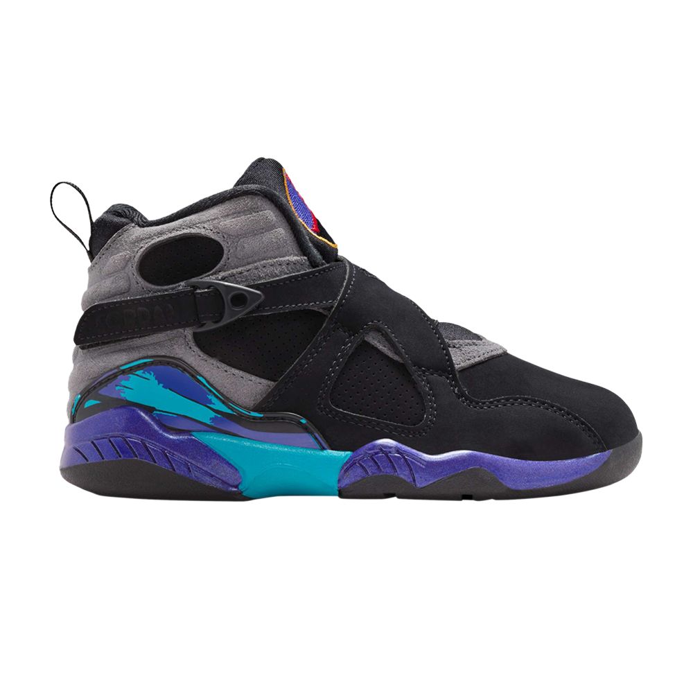Air Jordan 8 Retro PS 'Aqua' 2025 | Black | Kid's Size 12 - 305369-006