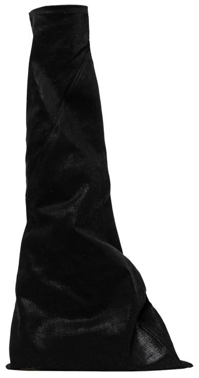 Rick Owens Wmns Hollywood DRKSHDW Fetish Denim Boot Black Milk