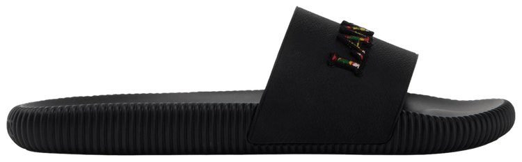 Lanvin Arpege Embroidered Slides Black