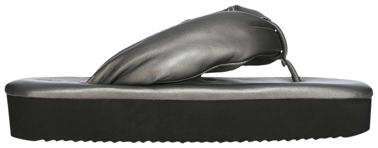 Rick Owens Wmns Hollywood Flip Flops Gunmetal Metallic