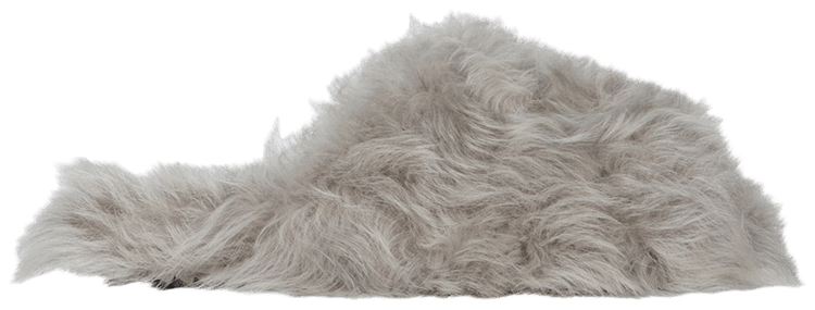 Rick Owens Wmns Porterville Slide Pearl Toscana Shearling