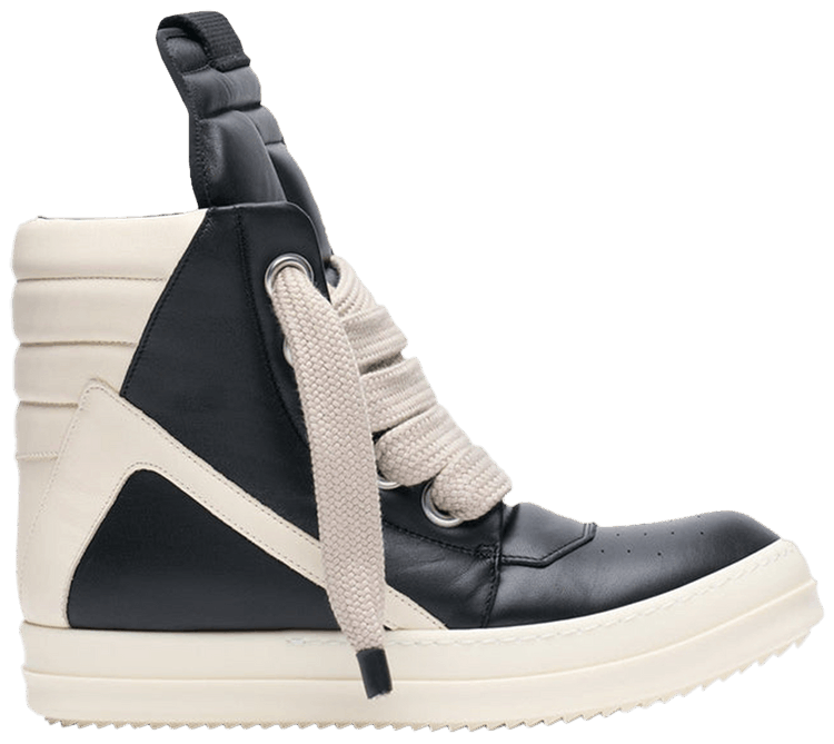 Buy Rick Owens Hollywood Jumbo Lace Geobasket High 'Black Milk