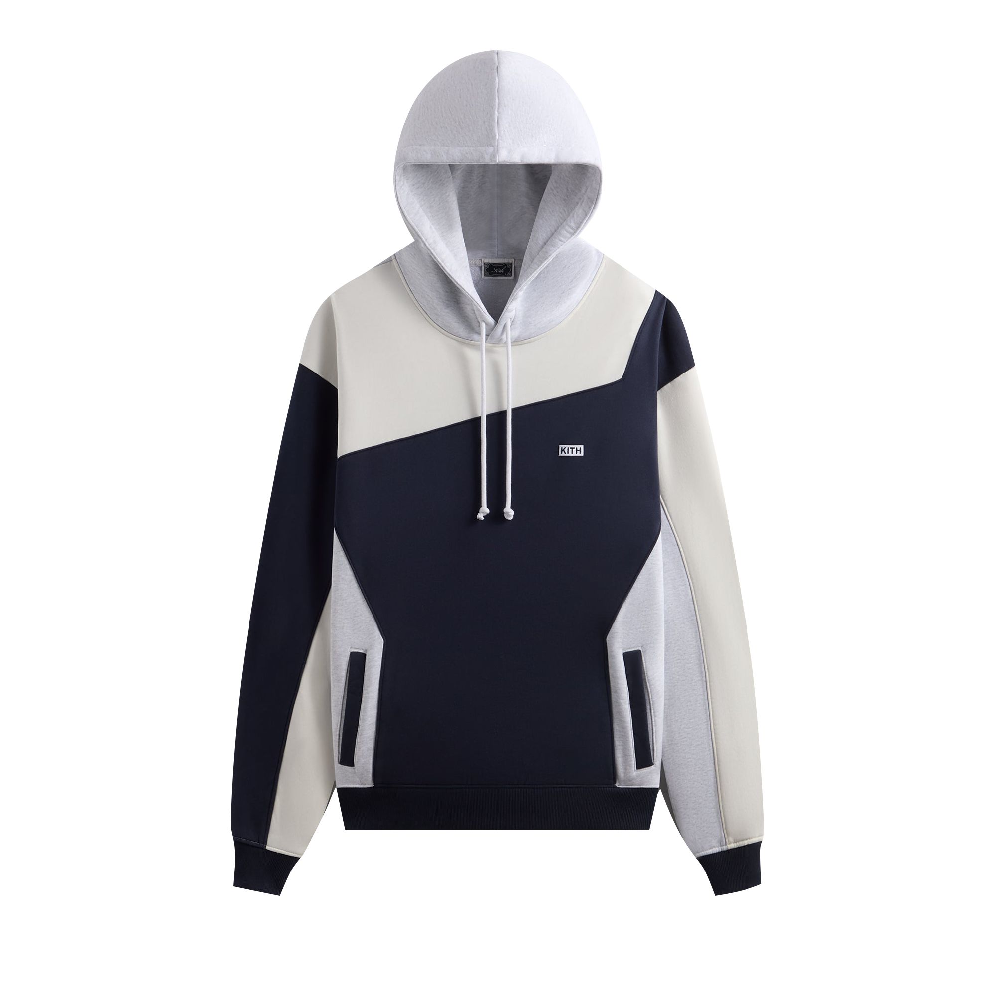 Pre-owned Kith Color-blocked Madison Hoodie 'nocturnal' | Blue | Men's Size L