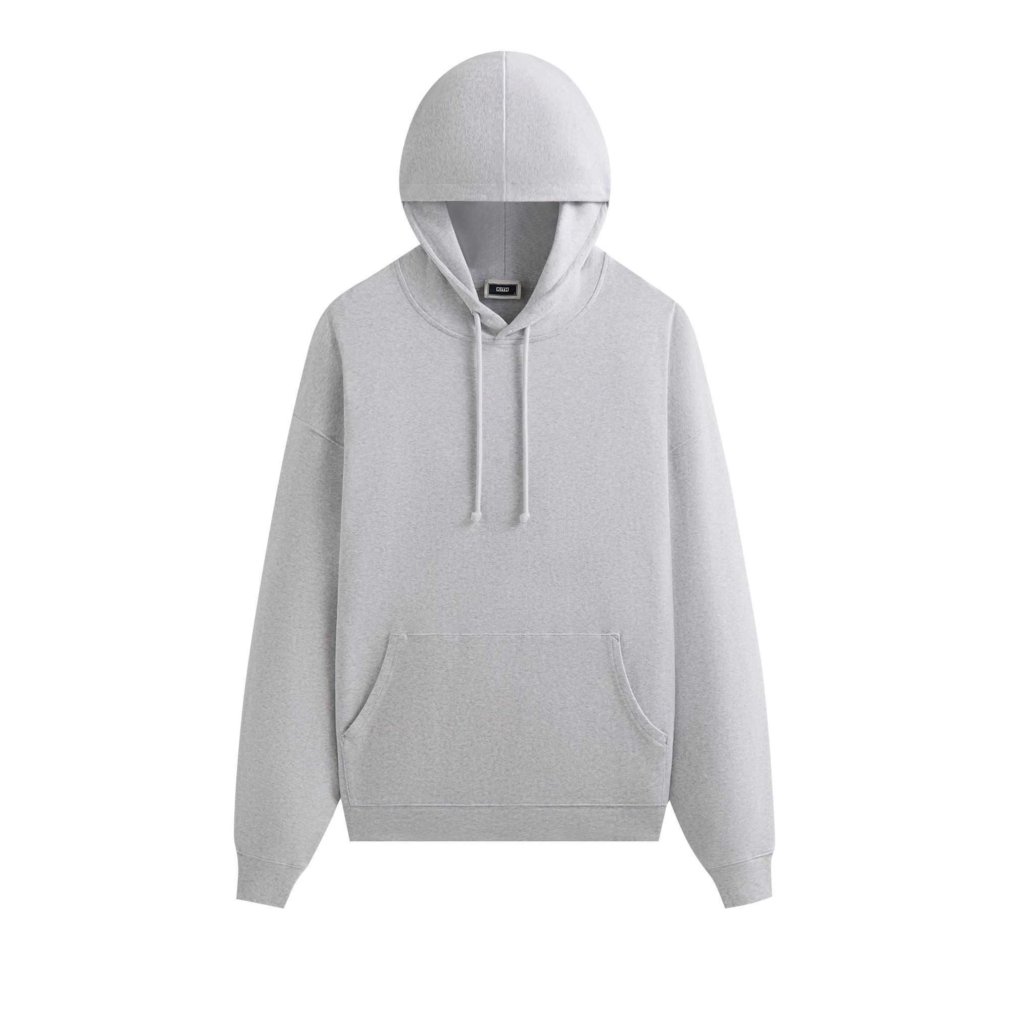 Pre-owned Kith Compact Knit Williams Iii Hoodie 'light Heather Grey' | Men's Size Xs In Gray