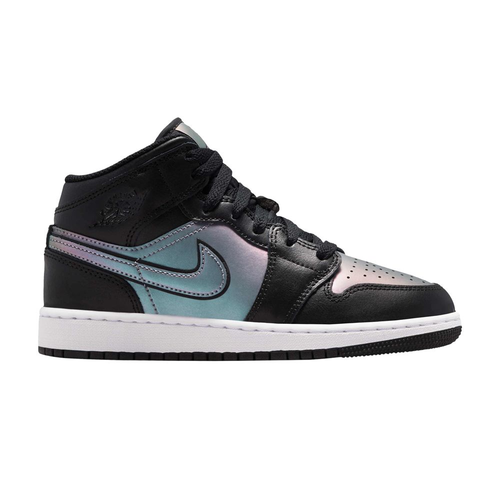 Air Jordan 1 Mid SE GS 'Black Iridescent' | Kid's Size 6 - IH4106-010