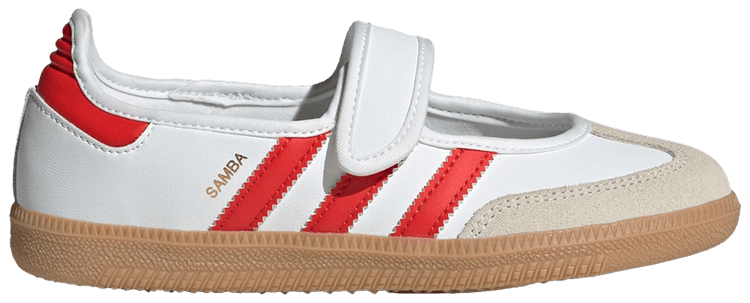 Adidas Samba Jane J White Red Gum