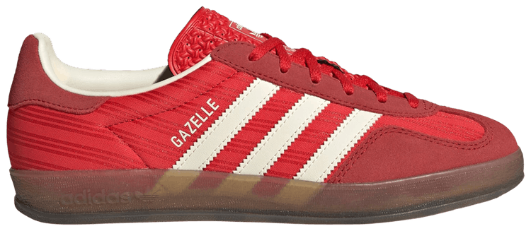 adidas Wmns Gazelle Indoor Red Pinstripe Satin