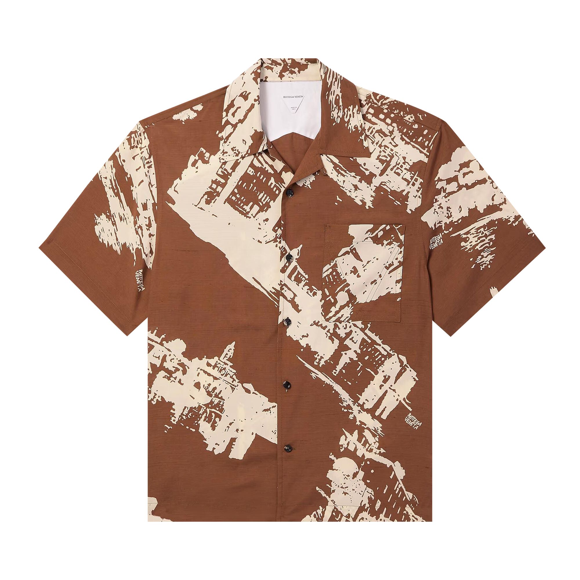 Pre-owned Bottega Veneta Embroidered Mushroom Jersey T-shirt 'pecan/dove' | Brown | Men's Size 48