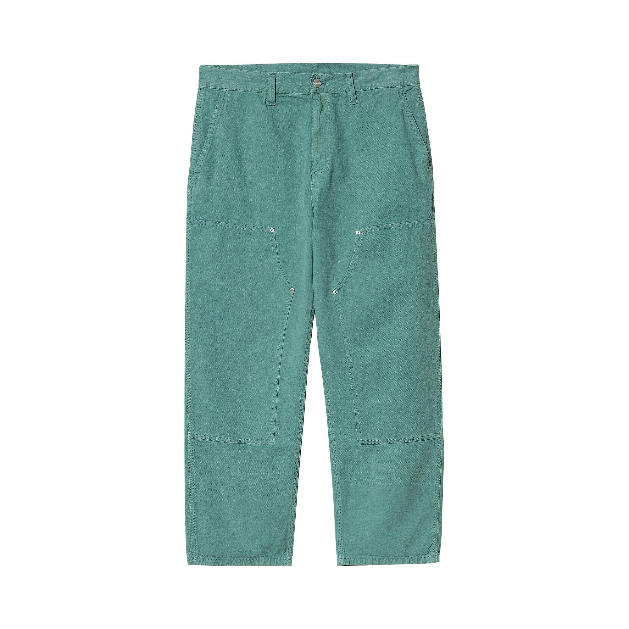 Pre-owned Carhartt Wip Walter Double Knee Pant 'saguardo' | Teal | Men's Size L In Blue