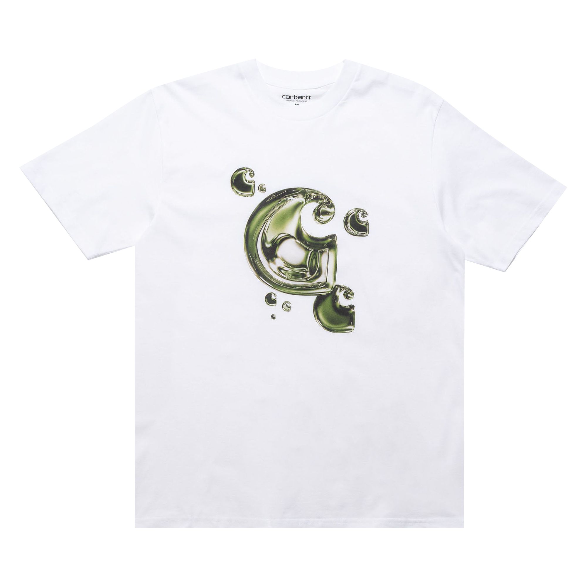 Pre-owned Carhartt Wip Short-sleeve Solar Chrome C-logo T-shirt 'white' | Men's Size Xl