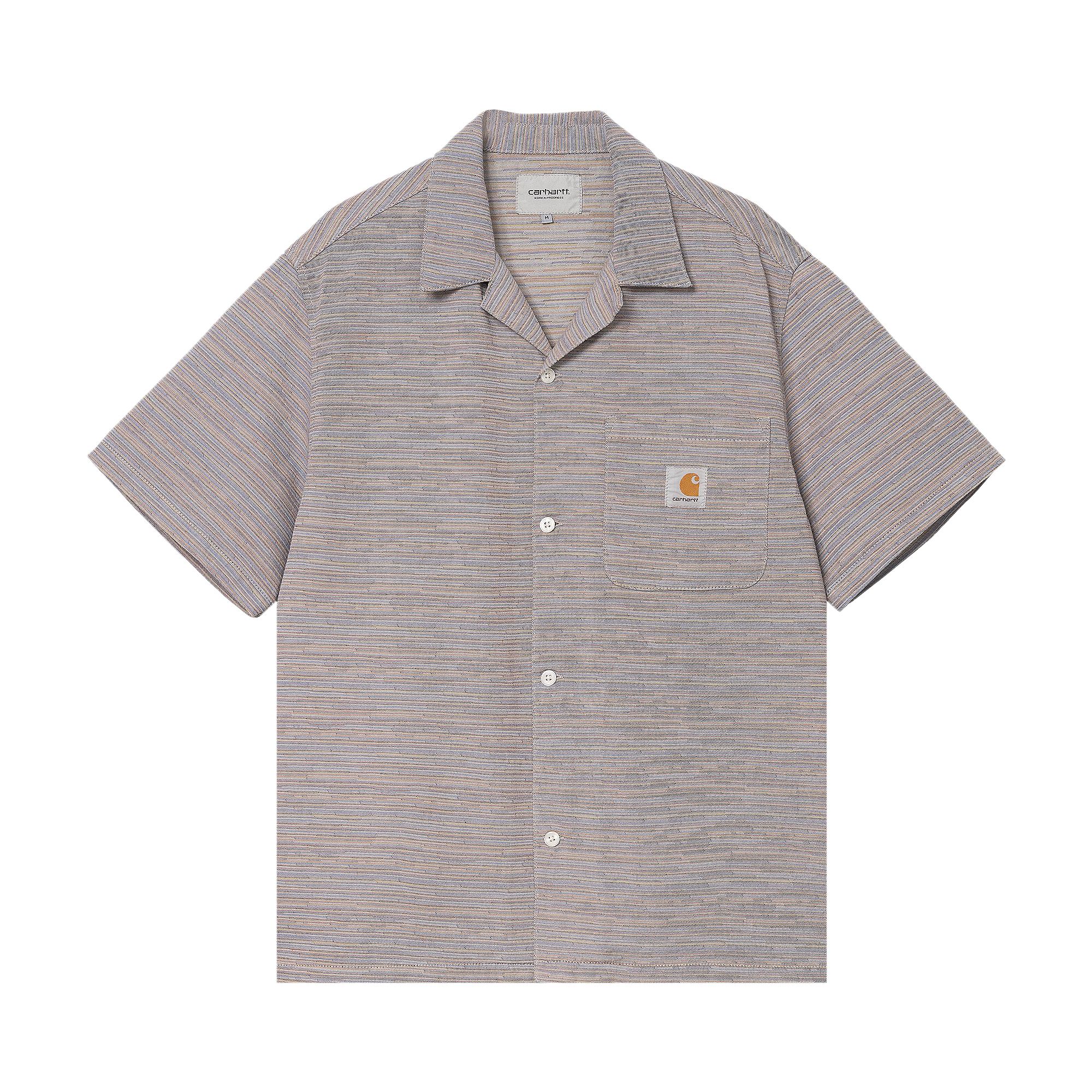 Pre-owned Carhartt Wip Short-sleeve Gellar Shirt 'multicolor' | Green | Men's Size S