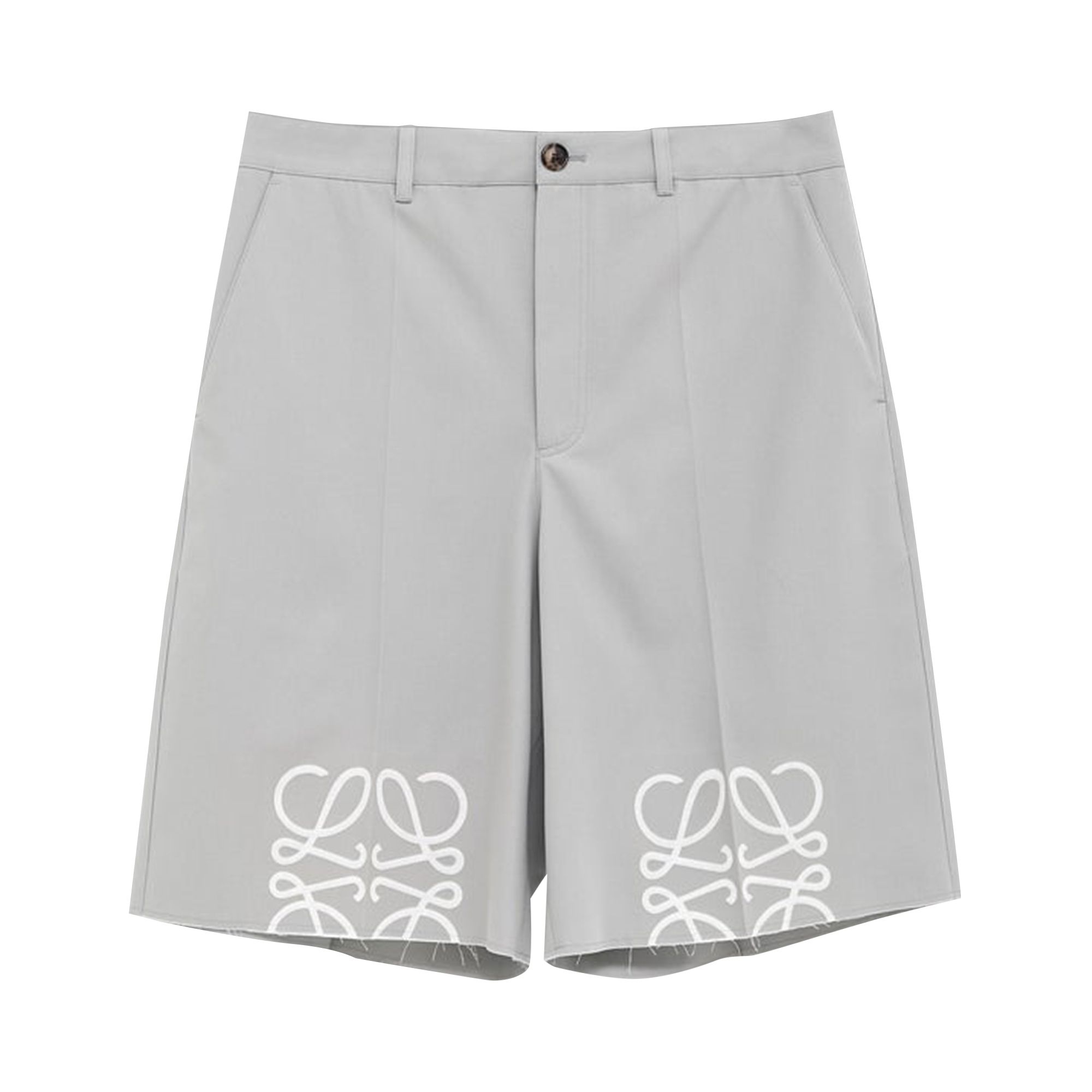 Pre-owned Loewe Anagram Shorts 'light Grey' | Men's Size 54 In Gray