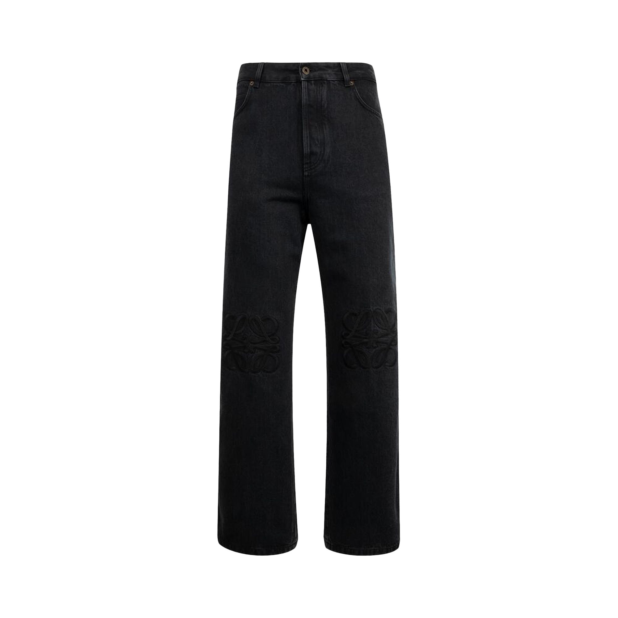 Pre-owned Loewe Anagram Baggy Jeans 'black' | Men's Size 50