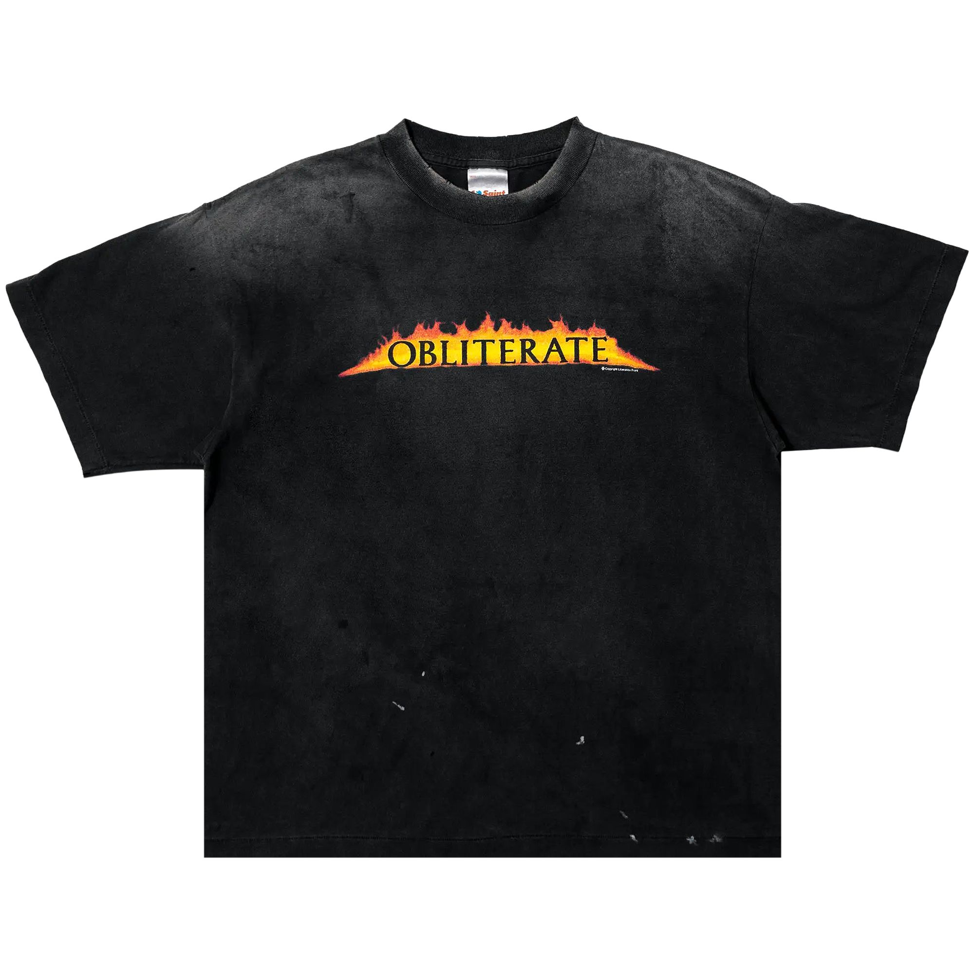 Pre-owned Saint Mxxxxxx Obliterate Tee 'black' | Men's Size M