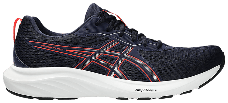 Asics Gel Contend 9 Extra Wide Midnight Flash Red