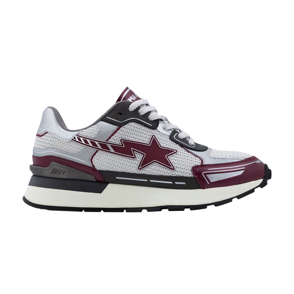 BAPE Cross Sta #1 M1 'Burgundy' | Grey | Men's Size 12 - 1L30191318-BUR