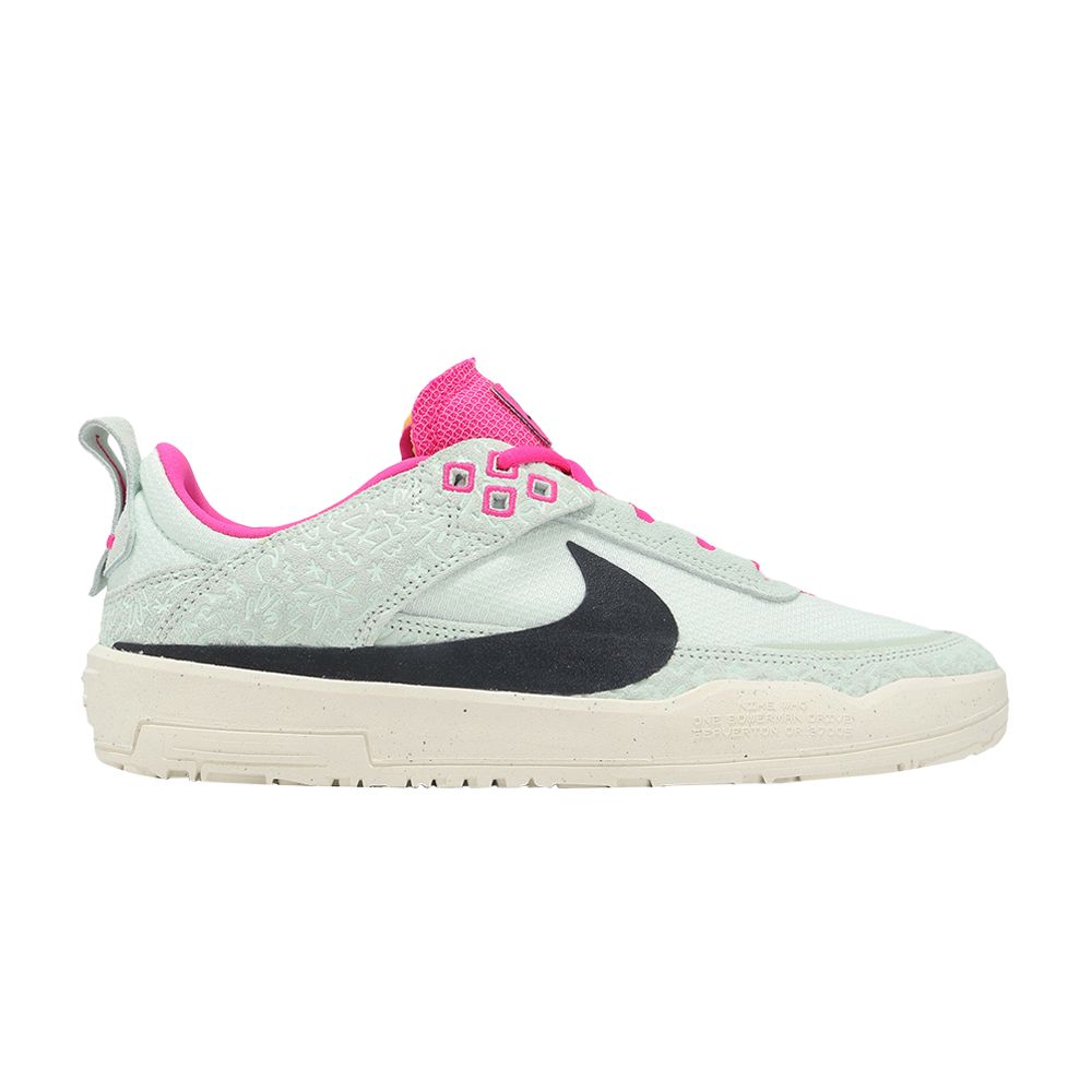 Nike Day One SB SE GS 'Barely Green Fierce Pink' | White | Kid's Size 4 - FN4211-100