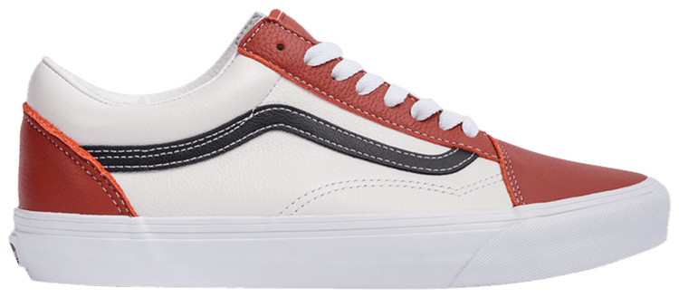 Vans Old Skool White Sport Red Black